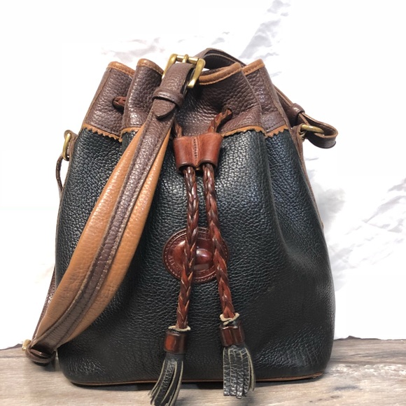 dooney and bourke drawstring bucket bag vintage